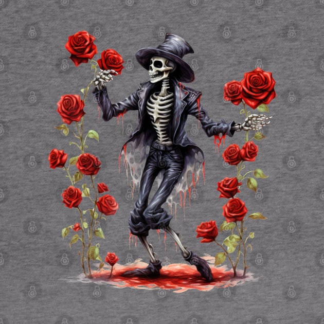 Gothic Roses Skeleton Dance by Chromatic Fusion Studio